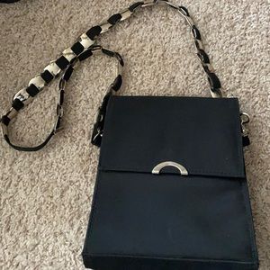 black potus wah fabric purse